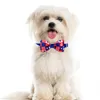 Collares para perros del Día de la Independencia, mascotas, gatos, cachorros, pajarita ajustable, 4 de julio, suministros decorativos para perros pequeños