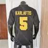 Wsk NCAA College Purdue Boilermakers Football Jersey George Karlaftis Preto Branco Tamanho S-3XL Todo Bordado Costurado