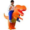 البالغين أطفال قابلة للنفخ في هالوين التنين ديناصور Cosplay T-Rex Fancy Dress أطفال ركوب على أزياء Dino Purim G0925275F