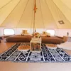 Tentes et abris camping 2 personnes tente extérieure de luxe de luxe glamping coton toile imperméable soleil abri randonnée pyramide respirant