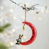 Dekoracje świąteczne Snowman Santa Claus Angel Drzewo Ozdoby Wiszące Wisiorki Iron Crafts Rok Xmas Decor Strona główna Dekoracja