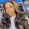 تسليط الضوء على 360LACE FRONTAL HEAR HIRGS BREYLE Blonde Lace Lace Pront For Wavy Prazilian Remy Closure Wigss Full Lacewigs