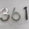 Metal Illuminated Led Green House Numbers Light Outdoor Waterproof Home El Door Plates Stainless Steel Sign Address Other Hardware