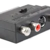 21-poliger SCART-Stecker auf 3 Cinch-Buchse, AV-TV-Audio-Video-Kabel-Adapter-Konverter für Euro-Plug-in-S-Terminal sowie linken und rechten Kanal