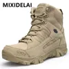 Footwear Military Tactical Mens Boots Special Force Leather Desert Combat Ankel Boot Army Herrskor Plus Storlek 39-46 210820