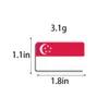 10Pcs Singapore Brooch Beautiful Flag Lapel Pin For Women And Men Acrylic Patriotism Badge Meeting Accessories