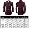 Men039s Dress Shirts BarryWang Gold Paisley Bright Silk Men Autumn Long Sleeve Casual Flower For Designer Fit4290743