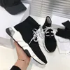 Gebreide elastische sokken laarzen lente herfst klassieke sexy sportschool casual vrouwen schoenen mode platform mannen sport boot dame lace up dikke sneakers groot formaat 38-41-45 US5-US11