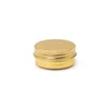 ゴールド15mlアルミニウム容器パッケージングジャースモール15g化粧品ダブツールストレージワックスメタル缶