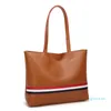Evening Bags 2 Pieces Fashion Striped Design Women's Bag Large Capacity Shoulder Luxury PU Leather Ladies Handbags
