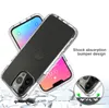 Estuches de teléfono a prueba de golpes con degradado de color 2 en 1 para iPhone 13 12 11 Mini Pro Max X XS 8 7 Plus TPU PC Clear Cover