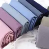 Ethnic Clothing 10pcs/Lot Crinkle Cotton Hijab Scarf Wrap Malaysia Solid Color Shawls Headband Muslim Hijabs Headscarf Female Foulard