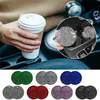 Car Cup CoastersAuto Cup Holder Coasters Crystal Rhinestone Car Interior Accessories