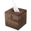 Tissue Boxes & Napkins Wood Box Napkin Cover Home El Pub Cafe Car Paper Holder Case