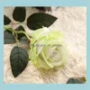 Decorative Wreaths Festive Supplies Garden 10Pcslot Wedding Decorations Real Touch Material Artificial Rose Bouquet Home Party Fake Si