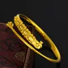 Peacock Cuff Bangle Dubai Vrouwen Mooie Armband 18k Geel Goud Gevuld Vrouwelijke Sieraden Gift7205257