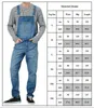 Mens jeans denim dungarees macacões baba e cinta macacão macacão calças romper 211011