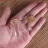 Großhandel 24 Stück 10 ml 24 * 40mm Reagenzgläser mit Korkstopper Glasgläser Fläschchen winzige Flaschen für Hochzeits-Crafts