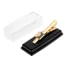 Булавки и клипы Мужчины Gold Bar Clamps Classic Golden Mens Tie Pin Clip Clasps Бизнес подарки Свадебные украшения для гостей