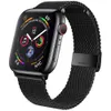 Milanese Loop Band Rostfritt stålspännband för Apple Watch Serie 6 Se 5 Watchband Armband Straps Iwatch tillbehör 38 40 42 44 41 45mm