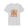 T-shirts masculins T-shirts masculins Les papas font des crêpes T-shirt d'été décontracté streetwear o cou