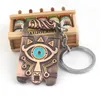 Keychains Game Zeldas Keychain The Legend of Series Breath Wild Cosplay Accessories Key Ring Bagpipe Necklace242L