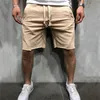 メンズショートパンツ2021夏のブランドの高品質の綿の男性ボディービルフィットネススウェットジョガーカジュアルジムメンズ