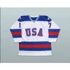 CEUF #17 JACK O'CALLAHAN 1980 MIRAGLE ON GELE HOCKEY JERSEY Mens 100% costure