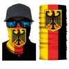 Nationale vlag print gezicht sjaal nekleiding bandana outdoor fietsen vissen hoofd nekwarmere buis hoofddeksels mannen vrouwen balaclava y1229