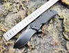 0350ストリートすべての黒半の歯折りたたみナイフ3.25鋼のCpm S30Vブレードの厚さ0.121インチ（0.31 cm）ハンドル材料G10ハンドル