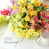 Wholesale-7 branch/Bouquet 28 heads cute silk daisy artificial decorative flower wedding flower bouquet home room table