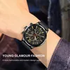 손목 시계 2022 패션 망 시계 캘린더 날짜 빛나는 시계 남자 비즈니스 스테인레스 스틸 쿼츠 손목 시계 남성 캐주얼 가죽
