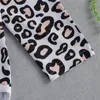 Kid Baby Girl Bikini Swimsuit Onepiece Fashion Long Sleeve Leopard Print dragkedja Bodysuit Badkläder Simning Baddräkt Onepiece5849164