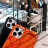 Orange H Design Telefonfodral för iPhone 13 Pro Max 12 12Pro 11 11Pro X Xs Max XR 8 7 Plus Wrist Band Rem Bee Cover för iPhone12 123009274
