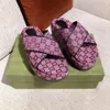 663666 femmes multicolore plate-forme sandale pantoufles vibrant coloré toile croix bande mode été diapositives