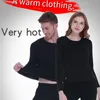Yoga outfit vinter utomhus sport termiska underkläder män kvinnor elektrisk uppvärmning USB laddning plus sammet tjock avslappnad uppvärmd