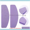 Files Tools Salon Health Beauty Professional Half Moon File 100/180 Sponge Mini Colorful Buffer Slip Slip Nail Art Tool Pack of 5sts