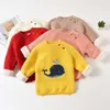 Winter baby plus fluwelen truien jongens dikker warme trui kleding peuter gebreide trui jassen 0-6 jaar kinderwol knitwear y1024