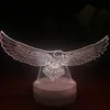 bedside lamp Christmas creative gift 3D night light base touch remote control acrylic LED colorful USB decorative lights