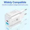 20 W QC 3.0 PD Podwójne ładowarki ścienne USB US EU UK Wtyczka dla iPhone 11 12 Pro Max X XR 7 8Plus Samsung Note 20 Adapter