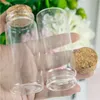 37 * 90 * 27mm 65ml 유리 병 Corks 투명한 맑은 바이알 항아리 50pcs / lot 도매 무료 배송