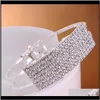 Charm armband smycken droppleverans 2021 s mode korea söt ihålig ut rhinestone armband armband smyckekristall shop cuyhi