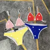 Letter Buckle Bikini Women Swimwear Trendy Color Womens Bathing Suit Holiday Travel Ladies Swimsuit Bikinis