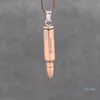 CF przez linię Fire Bullet Sling Shell Case Jewelry Wu Jing Warwolf Te same męskie Naszyjnik ze stali tytanu