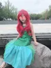 INS Girls Mermaid Princess Dress 2-10t Kids Halloween Cosplay Costume Baby Girl Mermaids Swimwear
