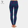 LETSFIND Sexy estilo Mandala estampado mujer Leggings moda cintura alta de talla grande poliéster suave pantalones elásticos 211215