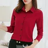 Primavera e autunno coreano slim top camicia casual con fondo business solido mostra donna sottile ufficio signora stile 12081 210427