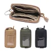 Plånböcker Multi-Function Card Holder Plånbok Mini Coin Purse Kvinnor Män Portable Waist Pack Slot Vattentät Travel Kit Tactical Key Package