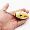 Anahtarlık 3D Sports American Futbol Anahtar Zincirleri Hediyelik EVENLER PU DERİ RUGBY KEZY KEYRING ERKEK FUTİCELER FANSI