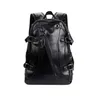 Luxurys Кожаный Рюкзак Бизнес Мужчины Случайные Путешествия Bagpack Большой Ноутбук Сумка Bolsa Back Pack Школьные сумки